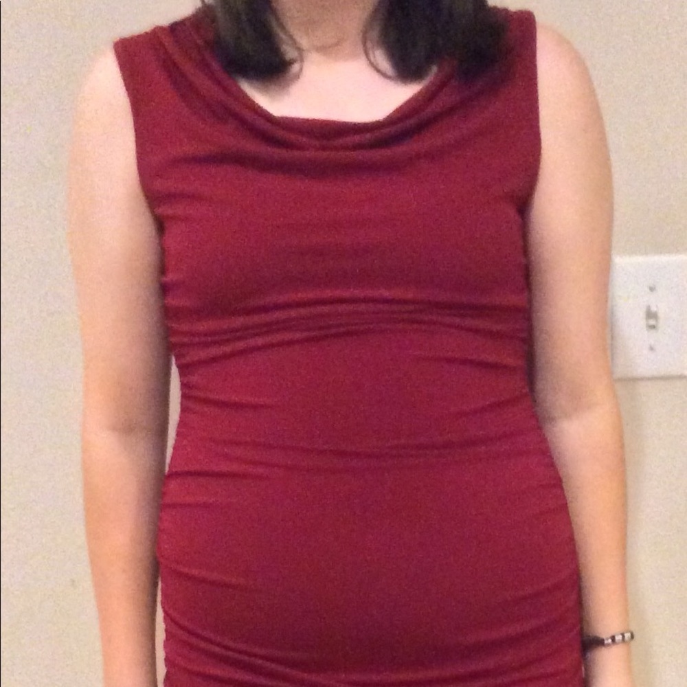 Red business dress